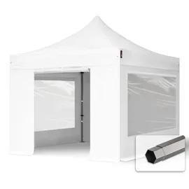 TOOLPORT Faltpavillon 3 x 3 m inkl. Seitenteile weiß 582582