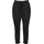 URBAN CLASSICS Ladies Open Edge Terry Turn Up Pants - Schwarz