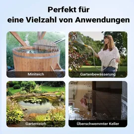 Wiltec Tauchpumpe 1200 W mit Schwimmerschalter