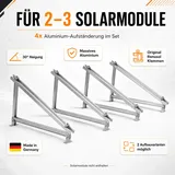Balkonkraftwerk Aufständerung 30° für 2-3 Solarmodule Renusol Aluminium Komplett