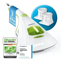 Clean Maxx CLEANmaxx Milben-Handstaubsauger UV-C Licht weiß/limegreen