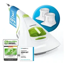 Clean Maxx CLEANmaxx Milben-Handstaubsauger UV-C Licht weiß/limegreen