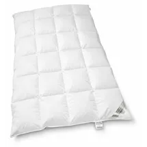 Betten Hofmann Classic Kassetten Daunenbett Daunendecke 4x6 155x220 cm 1260 g 100% neue Daunen - Weiß