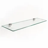 Tulup Glasablage 90x13 cm Glas Weiß