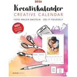 Kreativ-Kalender A4 Notiz - Kalender 2026