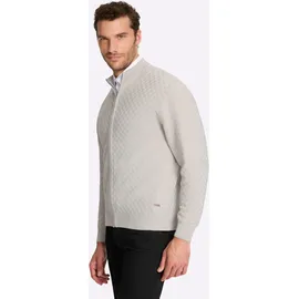 Marco Donati Strickjacke MARCO DONATI, Herren, Gr. 52, hellgrau, 100% Baumwolle, Strickjacken Strickjacke