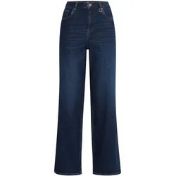 5-Pocket-Jeans PULZ JEANS "5-Pocket-Jeans PZLiva", Damen, Gr. 32, Länge 30, blau (dunkelblau denim), Jeans, Obermaterial: 98% Baumwolle CO. 1% Elasthan EL., casual, skinny fit lang, Jeans