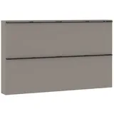 Vito SOLINO 140 x 85 x 18 cm grau / hochglänzend