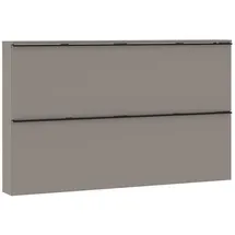 Vito SOLINO 140 x 85 x 18 cm grau / hochglänzend