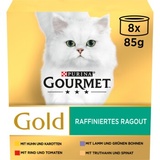 Purina GOURMET Gold Raffiniertes Ragout Multipack (8x85 g)