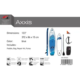 F2 SUP Board Stand Up Paddle Board Axxis 12'2'' Blau
