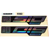 RockShox Gabel Decalkit Glossrainbow-Folie Schwarz 27/29"