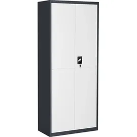 VCM Malivo Aktenschrank 80 x 180 x 40 cm schwarz
