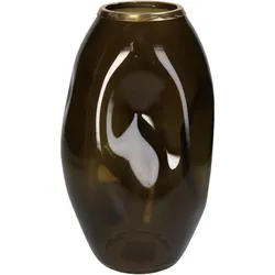 Vase DENT dunkelbraun - braun
