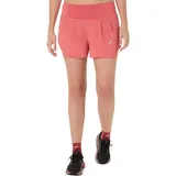 Asics Road 2in1 3.5in Laufshorts Damen-pink, pink, Größe L (auch verfügbar in XS, S, M, XL)