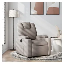 vidaXL Relaxsessel, Taupe Stoff