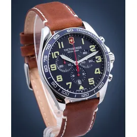 Victorinox Fieldforce Chronograph Herrenuhr Ø Braun/Blau