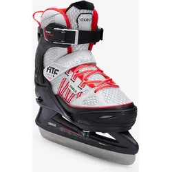Schlittschuhe Fit 500 Kinder grau/rot grau|rot 35/38