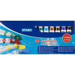STYLEX Acrylfarbe 12ST matt 28651