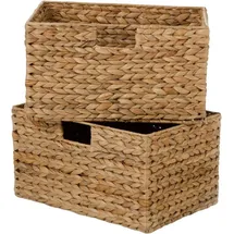 Vivanno Regalkorb Basko 36 x 26 x 20 cm 2-tlg. beige