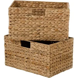 Vivanno Regalkorb Basko 36 x 26 x 20 cm 2-tlg. beige