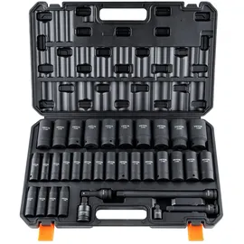 Vevor Schlagschrauber-Set, 34-teilig, 6-Punkt-12,7-cm-Antrieb, Bit-Ratschen-Werkzeugset-Koffer