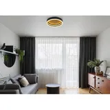 GLOBO LED-Deckenleuchte Hedi 1-flammig Schwarz matt 300 x 75 mm