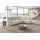 Egoitaliano Eckcouch Leder 3-1 Garnitur Beige