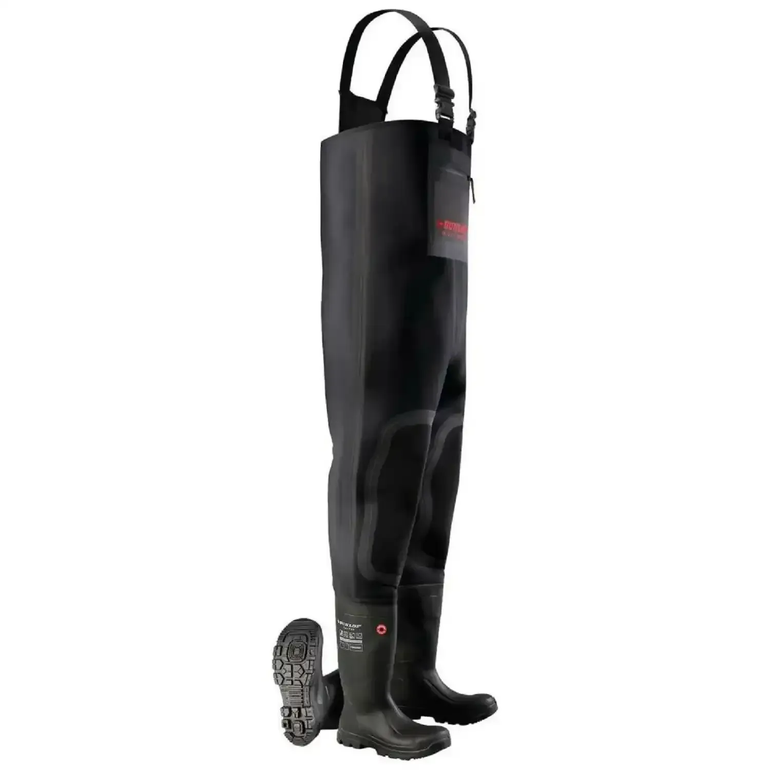 Wathose mit Stiefel "FieldPro" Purofort - 47 - schwarz