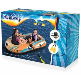 BESTWAY Schlauchboot Mit Paddeln Und Luftpumpe 196x106 cm - Multicolor - One Size