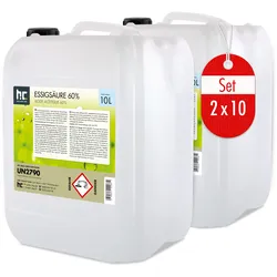 40x 10 L  Essigsäure 60%
