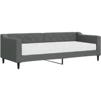 vidaXL Tagesbett mit Matratze Dunkelgrau 80x200 cm Stoff1847438