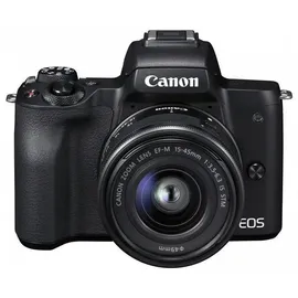 Canon EOS M50 Mark II schwarz + 15-45 mm IS STM