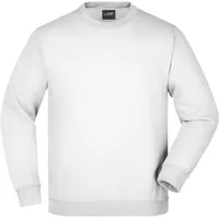 James & Nicholson Kinder Sweatshirt Rundhals Weiß XXL