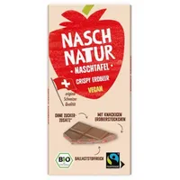 Nasch Natur Dattelschokolade Crispy Erdbeer vegan bio
