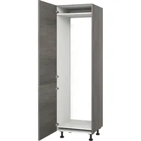 kochstation Kühlumbauschrank Trea 60 x 56 x 195 cm Grau