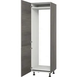 kochstation Kühlumbauschrank Trea 60 x 56 x 195 cm Grau