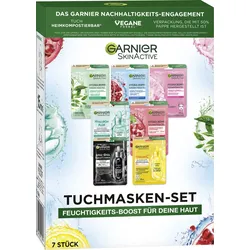 Garnier SkinActive Tuchmasken-Set Feuchtigkeits-Boost für deine Haut