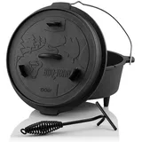 BBQ-Toro Dutch Oven DO6F 7,3 l Gusseisen schwarz