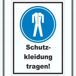 Schutzkleidung tragen Aufkleber A1 (594x841mm)