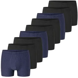 SCHIESSER Retro Boxershorts blau/schwarz M 9er Pack