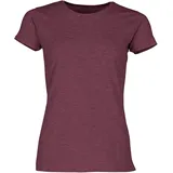 FRUIT OF THE LOOM Ladies Iconic T-Shirt in versch. Farben und Größen, burgund meliert, M