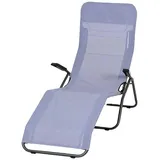 Siena Garden Anco Kippliege 144 x 72,5 x 103,5 cm blau klappbar