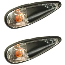 Zierleuchte Wassertropfen Micro Clips orange / schwarz