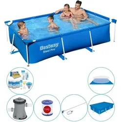 Bestway Steel Pro 259x170x61 cm Rechteckig -Swimming Pool Plus Zubehör EINHEITSGRÖSSE