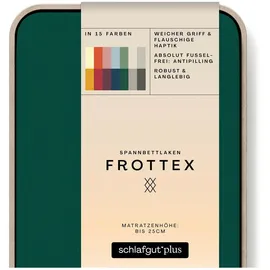 schlafgut Frottex 120 x 200 - 130 x 200 cm green deep