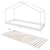 roba Hausbett 90 x 200 cm Massivholz lackiert weiß