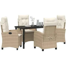 vidaXL Garten Essgruppe 5-tlg. Beige