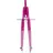 Brunnen Schnellverstellzirkel Tasten 360 mm pink