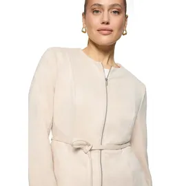 Zero Blazer-Jacke Lederoptik Beige 42